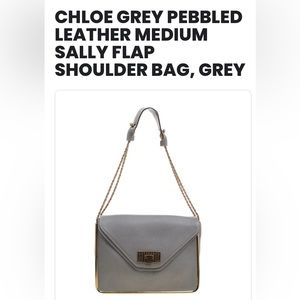 Chloe pebble leather shoulder bag